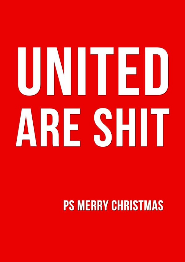 xmas manutd Christmas Card 11159 created by Offside Cards