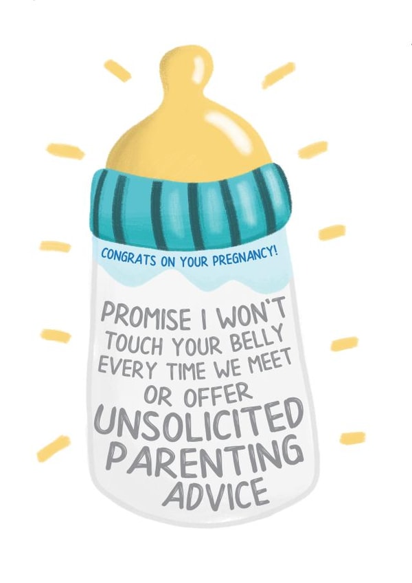 funny card New Baby Card 11308 created by PAPR Boutique