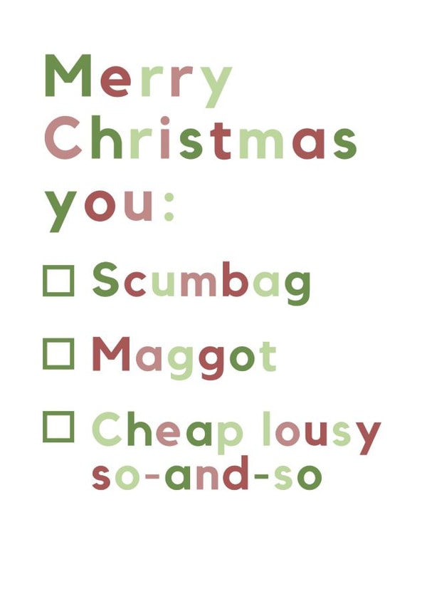 Fairytale of New York - Christmas card (family-friendly version) created by JosieOnTheRun