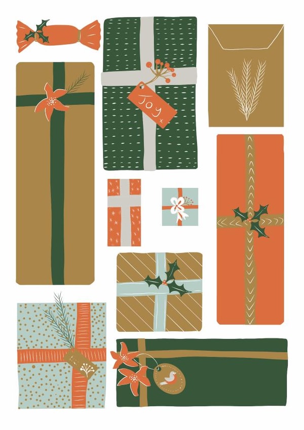 Presents gifts Christmas Card 28532 created by @SarahPriceDesigns