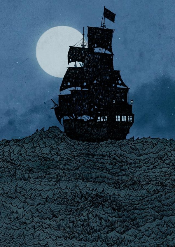 ship boat Card 26123 created by D J R Bennett