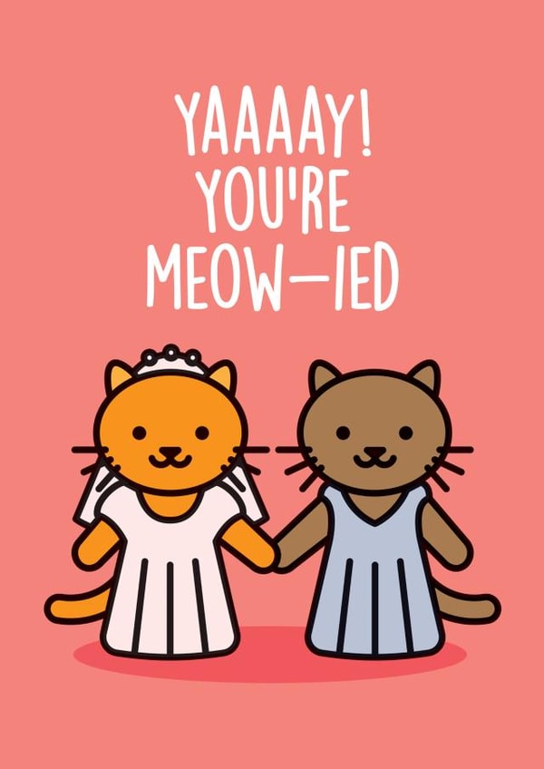 Lesbian Wedding or Civil Ceremony Card created by Thirty Mussels