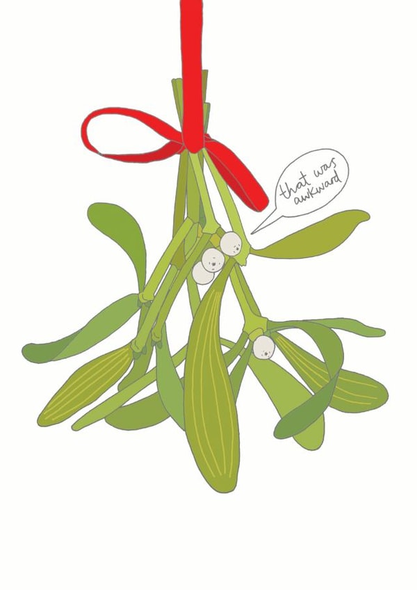 mistletoe kiss Christmas Card 34195 created by You've Got Pen On Your Face