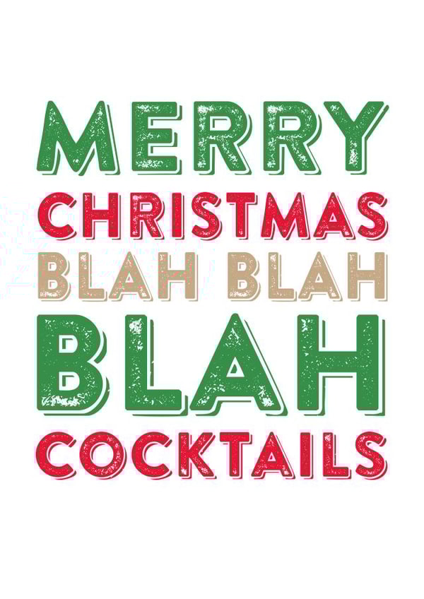 blah xmas Christmas Card 3530 created by Do You Punctuate?