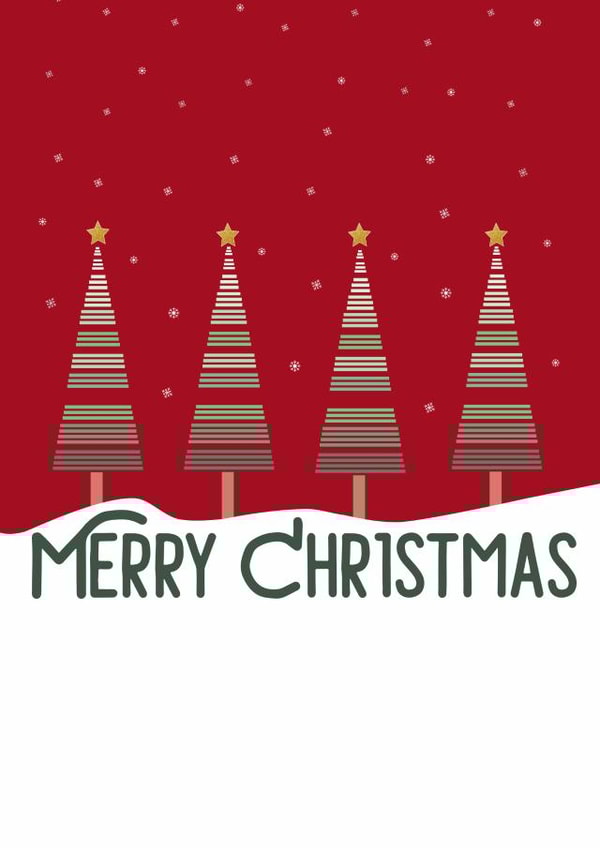 Merry Christmas Geometric Trees created by Tiny Steps