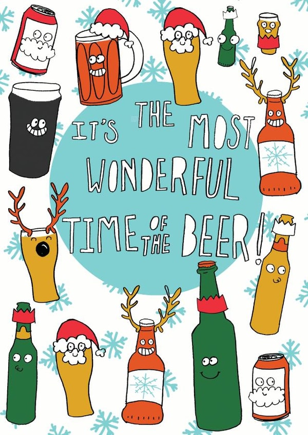 beer pun Christmas Card 1259 created by 2B Or Not 2B