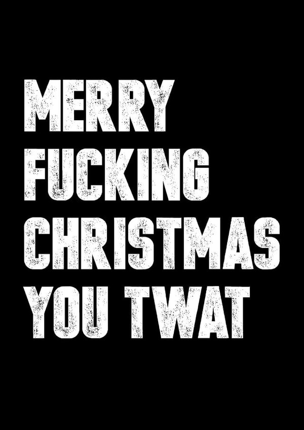 adult funny Christmas Card 8101 created by Filthy Sentiments