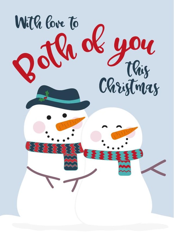 couple love Christmas Card 3841 created by Wink Design - Michelle Roberts