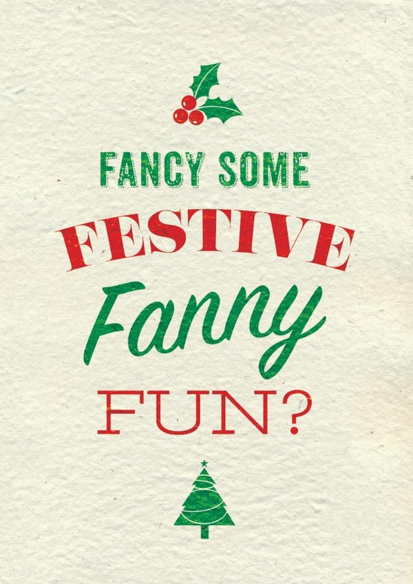 Xmas Festive Christmas Card 12113 created by Brainbox Candy