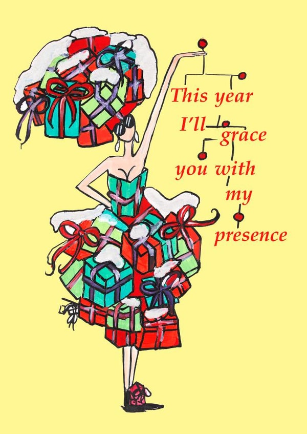 presence grace Christmas Card 12087 created by Charlotte Posner