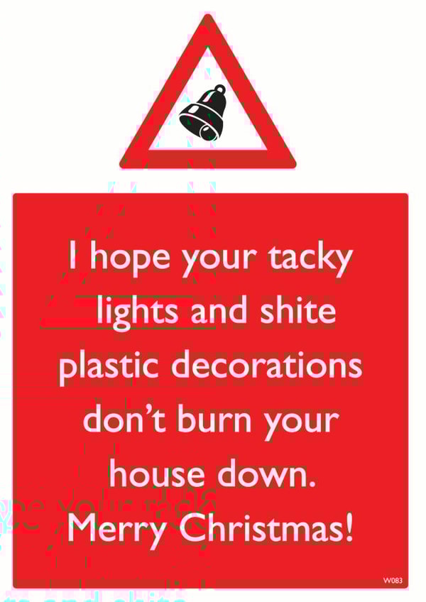 xmas lights Christmas Card 12118 created by Brainbox Candy