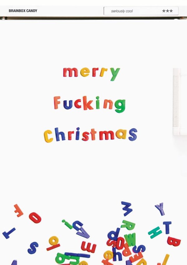 Merry fucking Christmas Card 34490 created by Brainbox Candy
