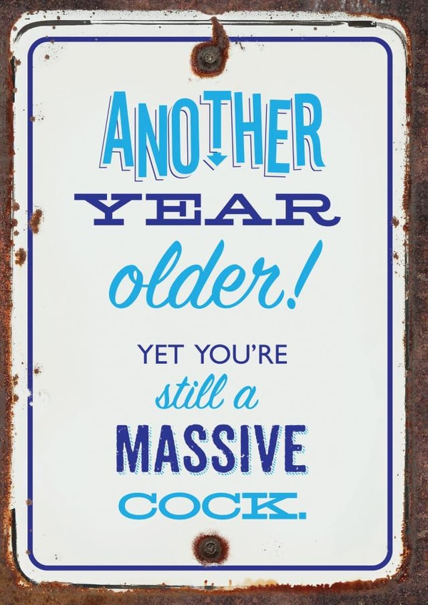 sign another Birthday Card 12136 created by Brainbox Candy