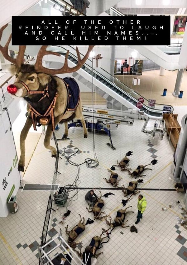 Photographic Funny Christmas Card 1000 created by Simon Baxendale