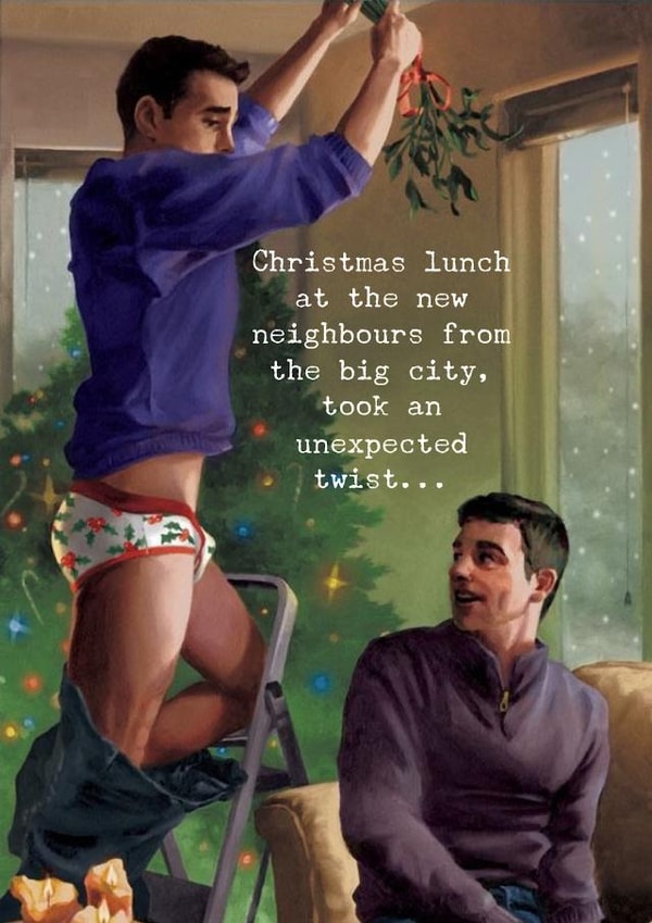 Rude Christmas Card created by Simon Baxendale