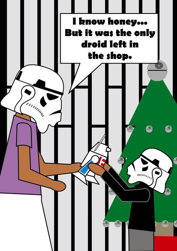 sci-fi geek Christmas Card 34609 created by Colin Davies