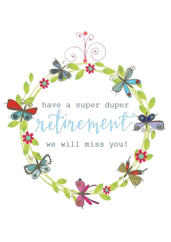 retirement card - retirement - congratulations - pretty and traditional created by Kali Stileman