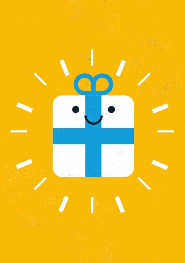 present christmas Card 28258 created by Tom Langton