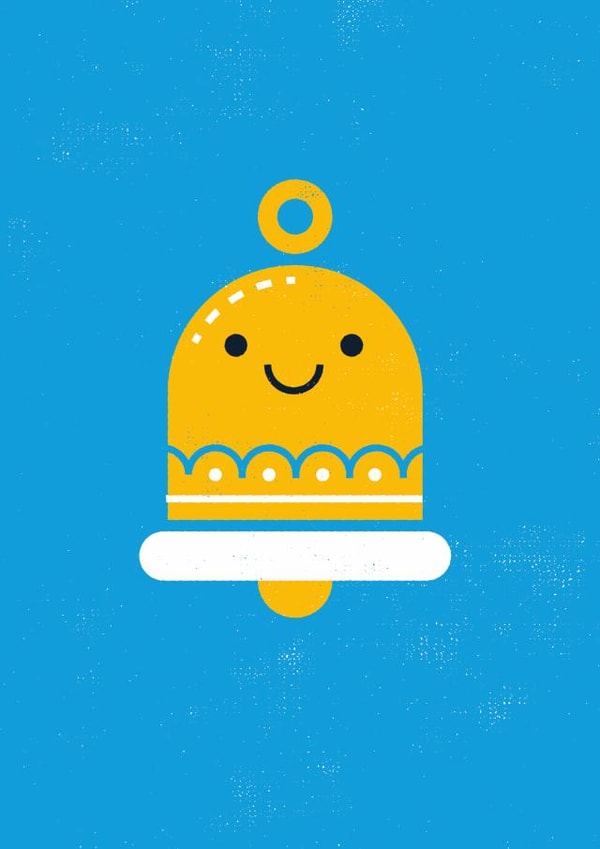 bell christmas Card 28259 created by Tom Langton