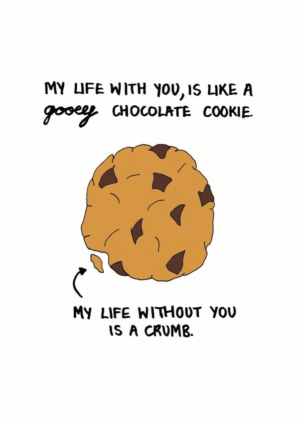 cookie chocolate Valentines Day Card 34652 created by Megg Hems