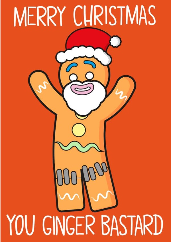 Ginger Adult Christmas Card 12220 created by John Wood