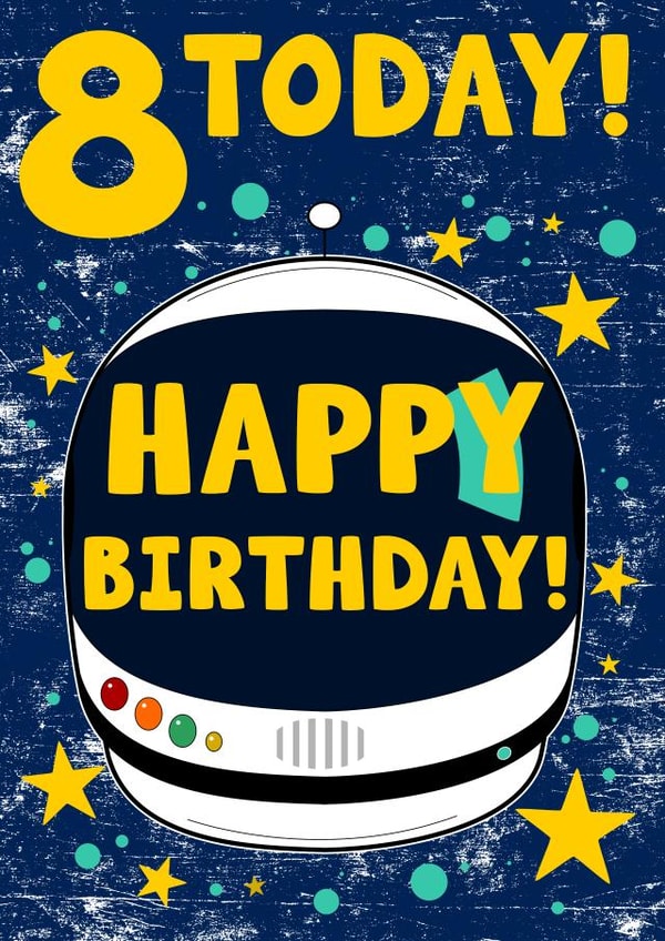 Male Space Birthday Card 9939 created by Alex Dato