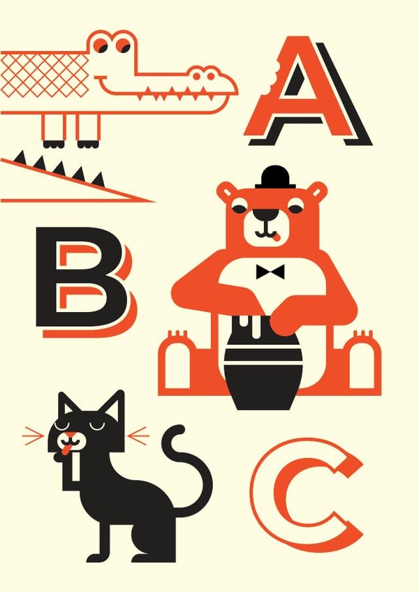 ABC baby Card 28260 created by Tom Langton