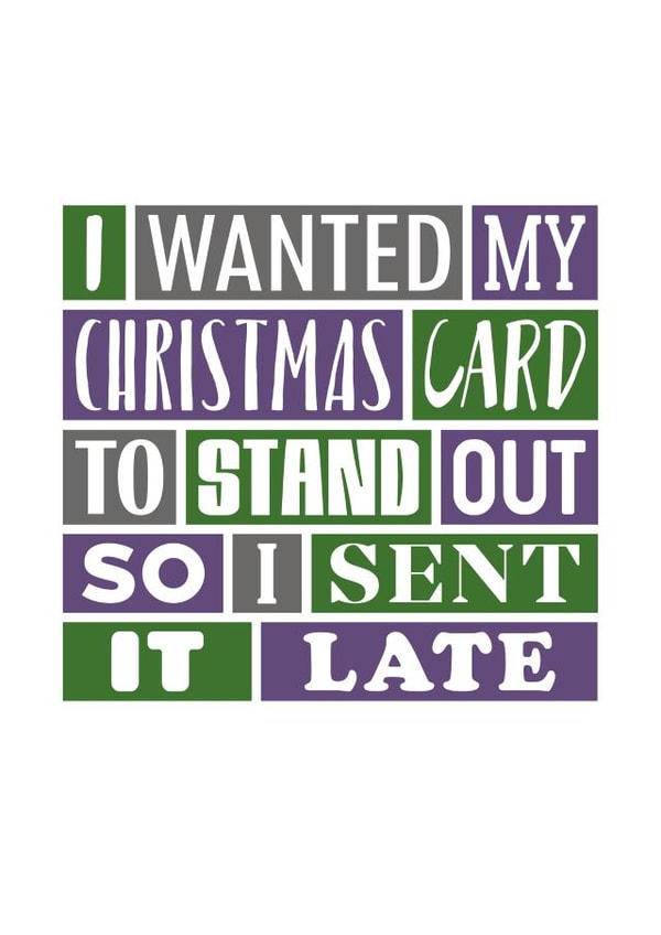 Late Christmas Card - Happy Belated Christmas created by SixElevenCreations