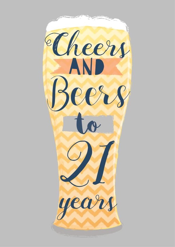 21 Age Birthday Card 10285 created by Paper Yay