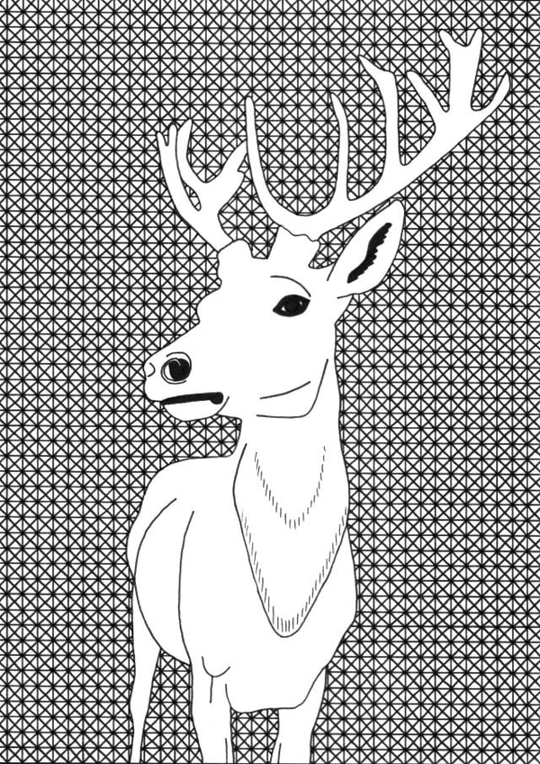 deer animal Card 35133 created by Kate Priestman Art