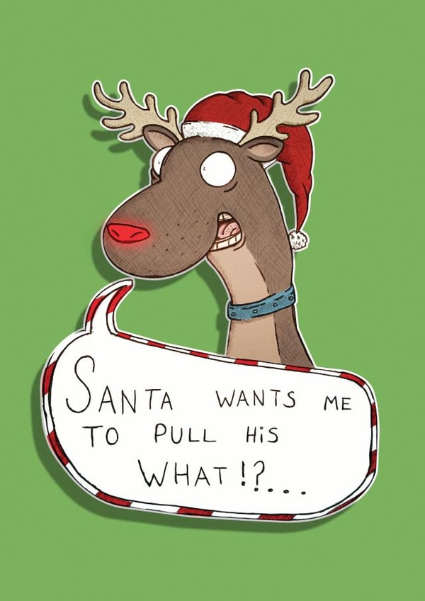 santa christmas Card 35164 created by DengalsDoodles