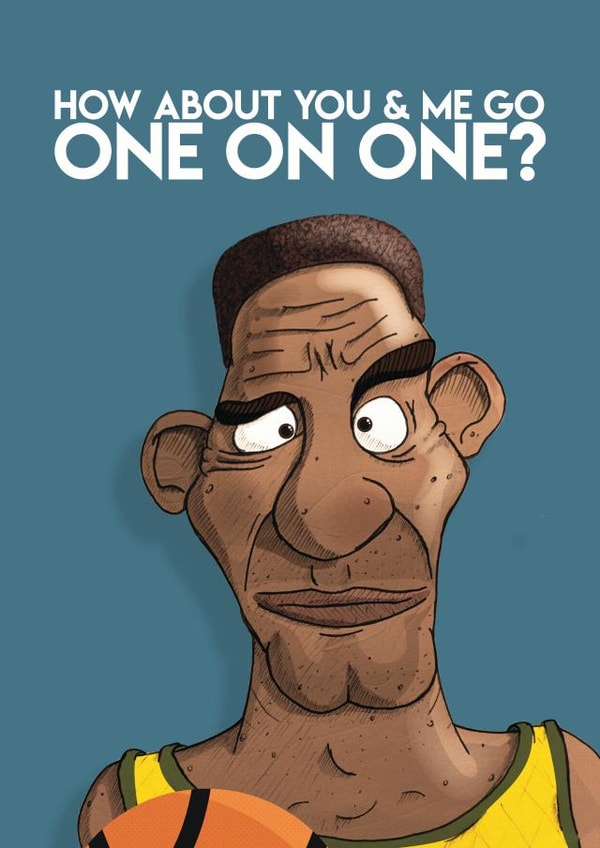 basketball valentines Card 35167 created by DengalsDoodles