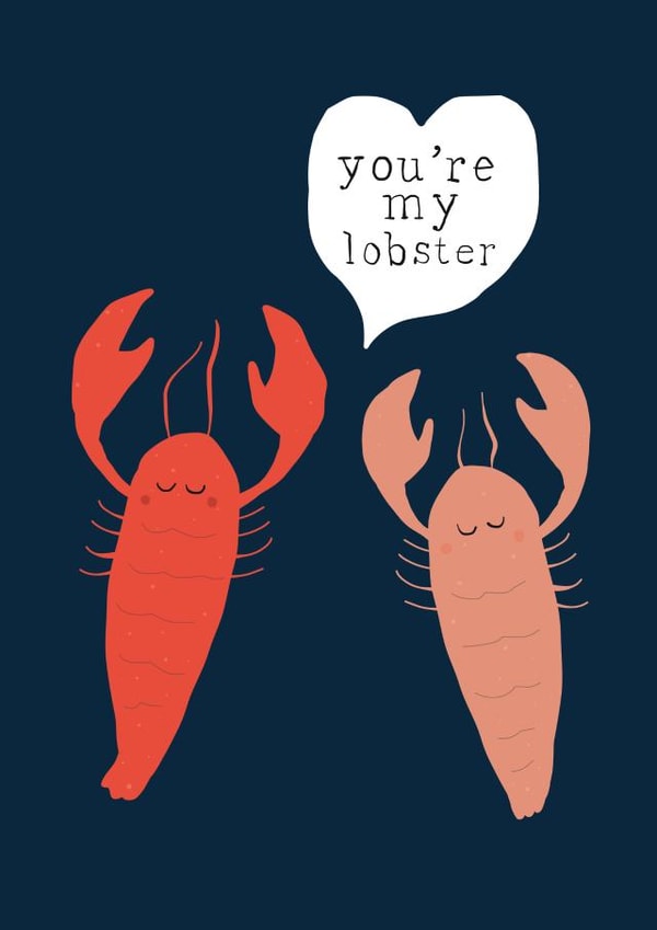 lobster love Card 35280 created by The Little Wrap Company