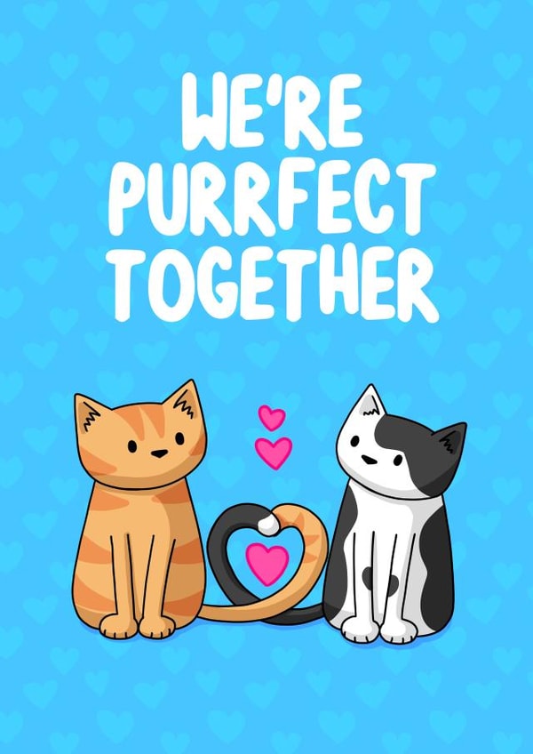 love hearts Valentines Day Card 30019 created by Doodlecats