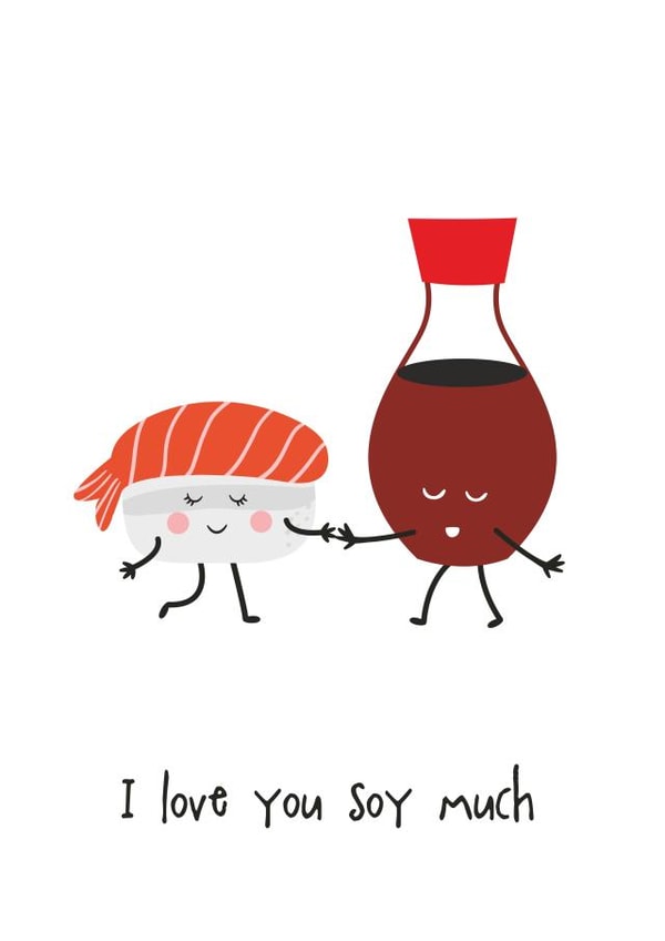 love funny Valentines Day Card 4193 created by Ink & Ocean