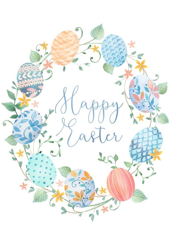 eggs happy Easter Card 12462 created by Victoria Nelson