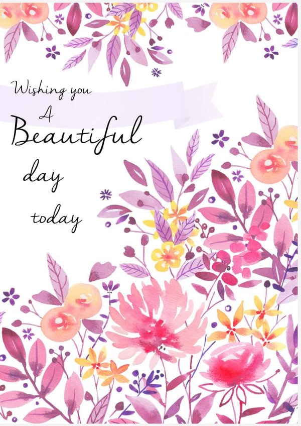 Classic Engagement/Marriage/Birthday Card - Flowers created by Victoria Nelson