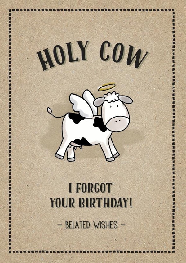 belated holy Birthday Card 12487 created by Cloud 9 Design