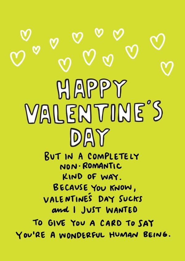 Completely Non-Romantic Valentine's Day Card created by Angela Chick
