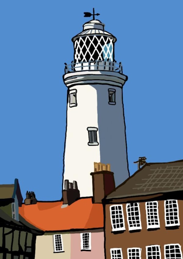 SOUTHWOLD lighthouse Card 35162 created by Rebecca Sørensen