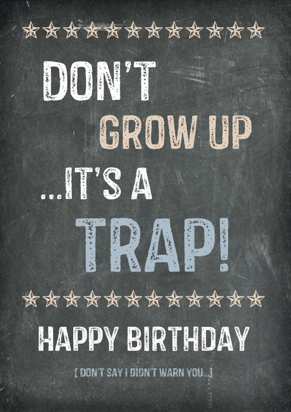 funny dont Birthday Card 12489 created by Cloud 9 Design