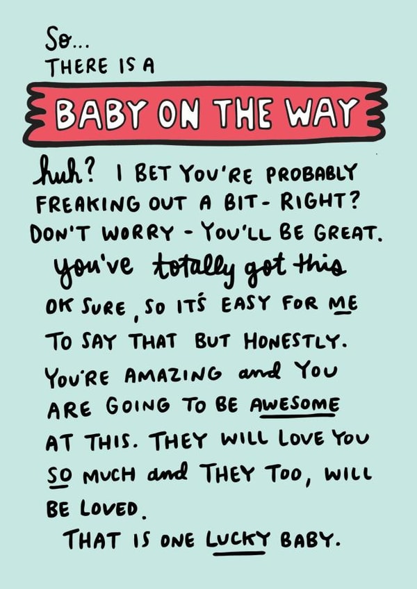 Baby on the Way New Baby Card created by Angela Chick