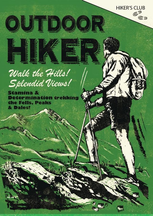 Walking Hiking Birthday Card 25164 created by Rocket68