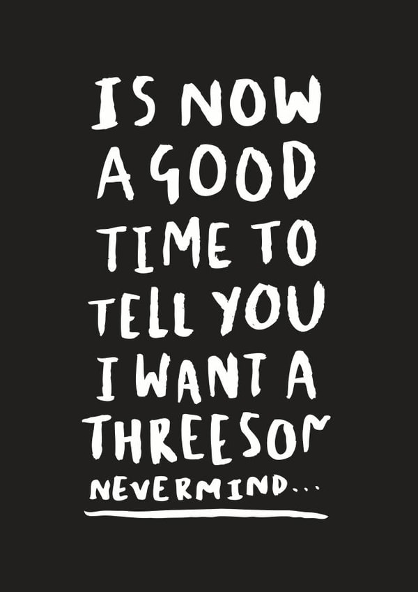 sex threesome Valentines Day Card 22214 created by Lauren Goodland