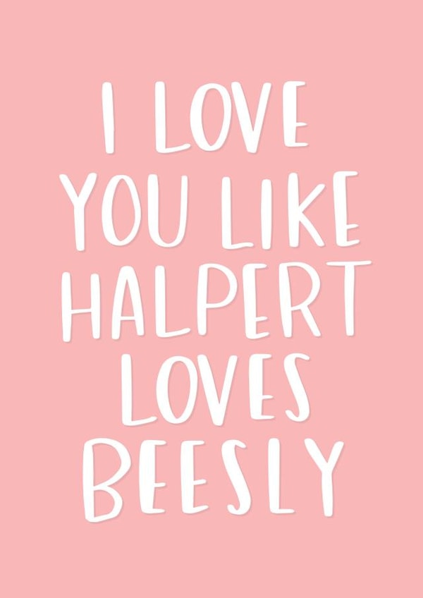 love like Valentines Day Card 33050 created by Nutmeg and Arlo