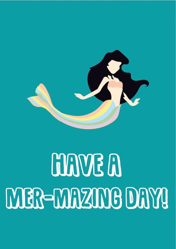 mermaid birthday Card 35605 created by Trendy Town