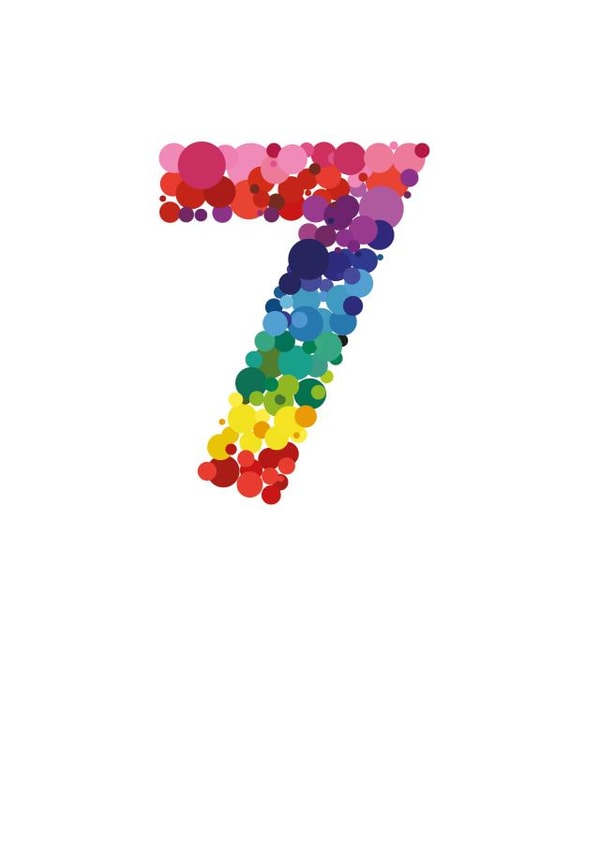 age 7 Birthday Card 12437 created by Mock Up Designs