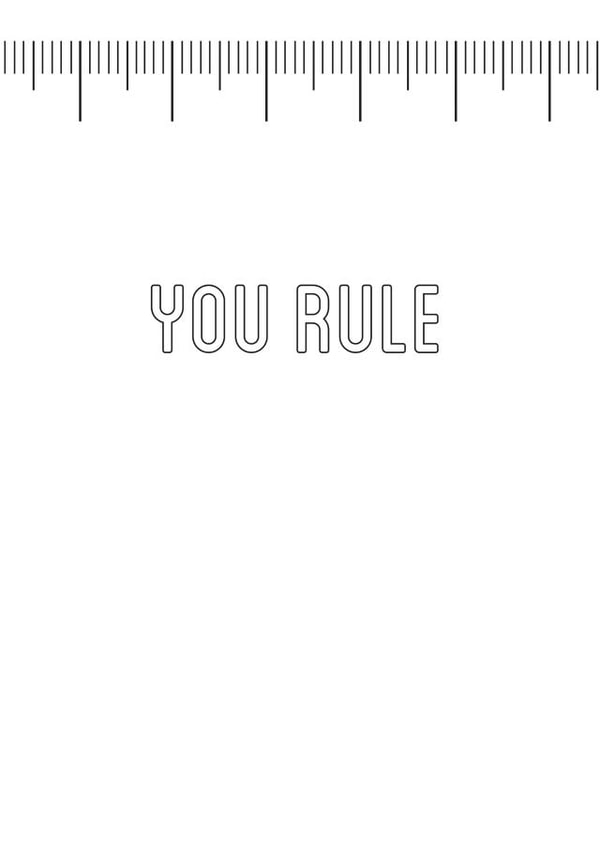 ruler motivation Card 30942 created by Kirsty Alexander