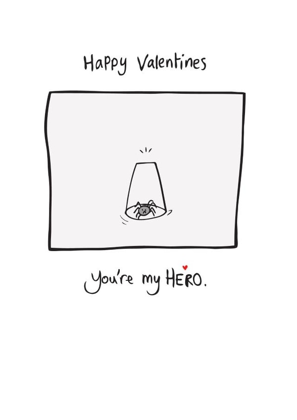 spider hero Valentines Day Card 35843 created by Charlene Mitchell
