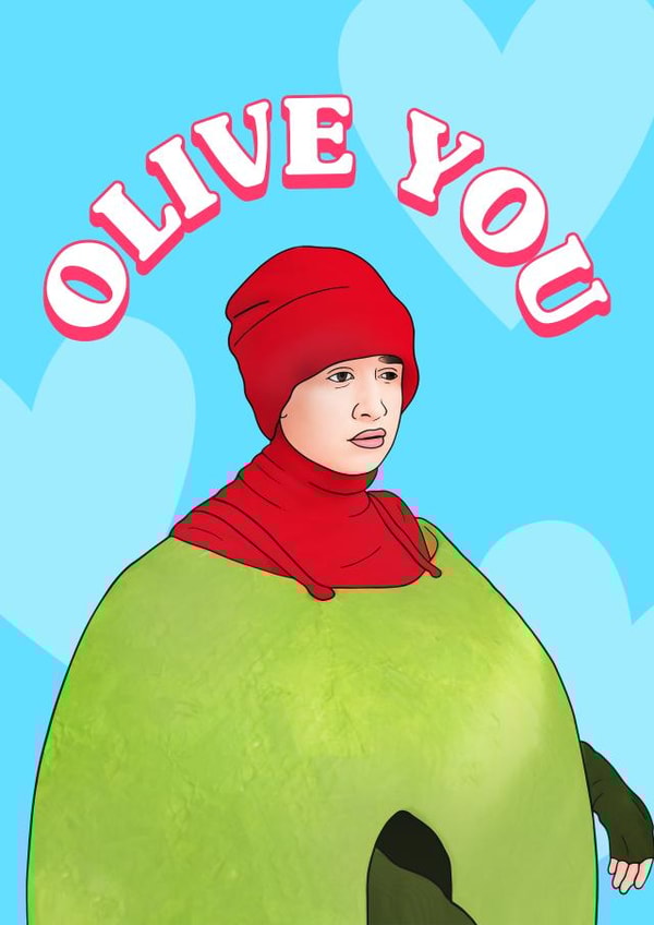 olive angus Valentines Day Card 32435 created by Hey Huns It's Nicole